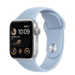 Apple Watch Series SE 2nd Gen 44mm Aluminum Case with Sky sports band